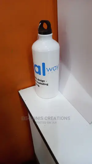 White Classy Water Bottle