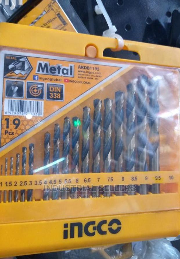 Metal Ingco 19pcs Drill Bits - main view