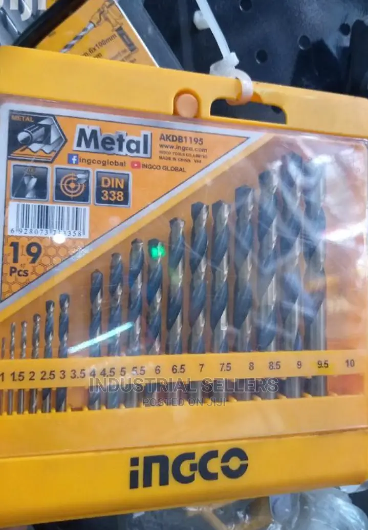 Metal Ingco 19pcs Drill Bits