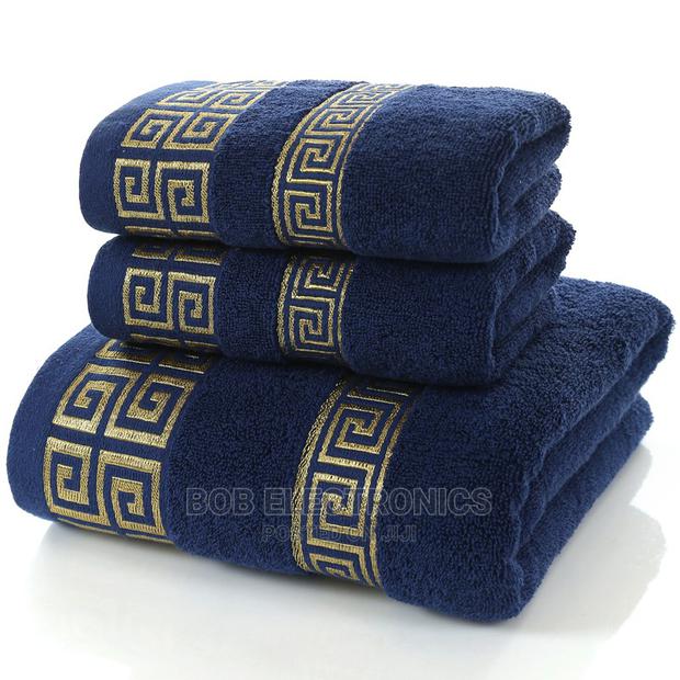 Blue 3 Set Bath Towels - thumbnail 2