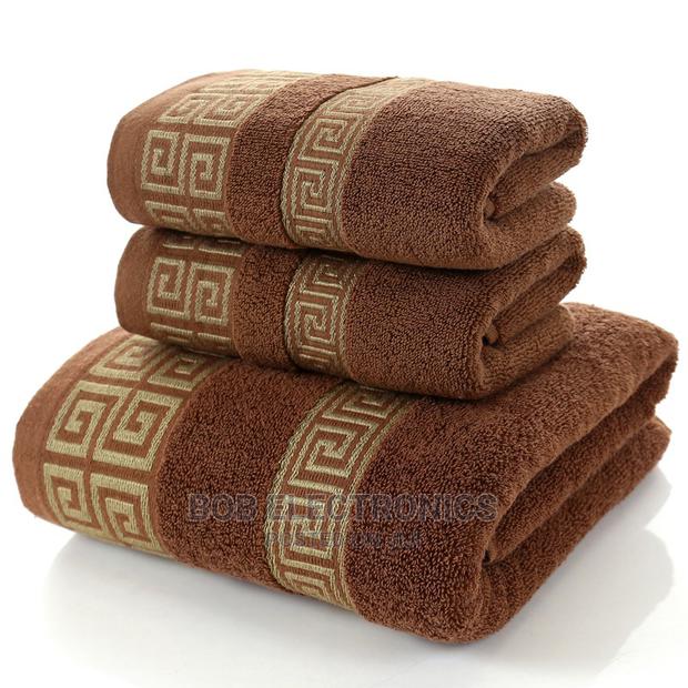 Good Quality 3 Set of Brown Towels