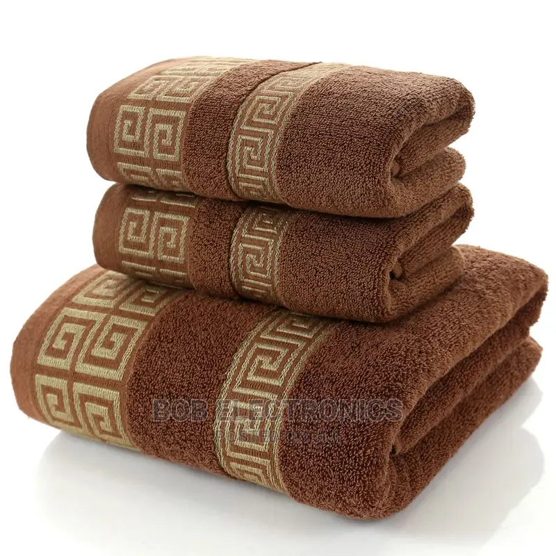 Good Quality 3 Set of Brown Towels