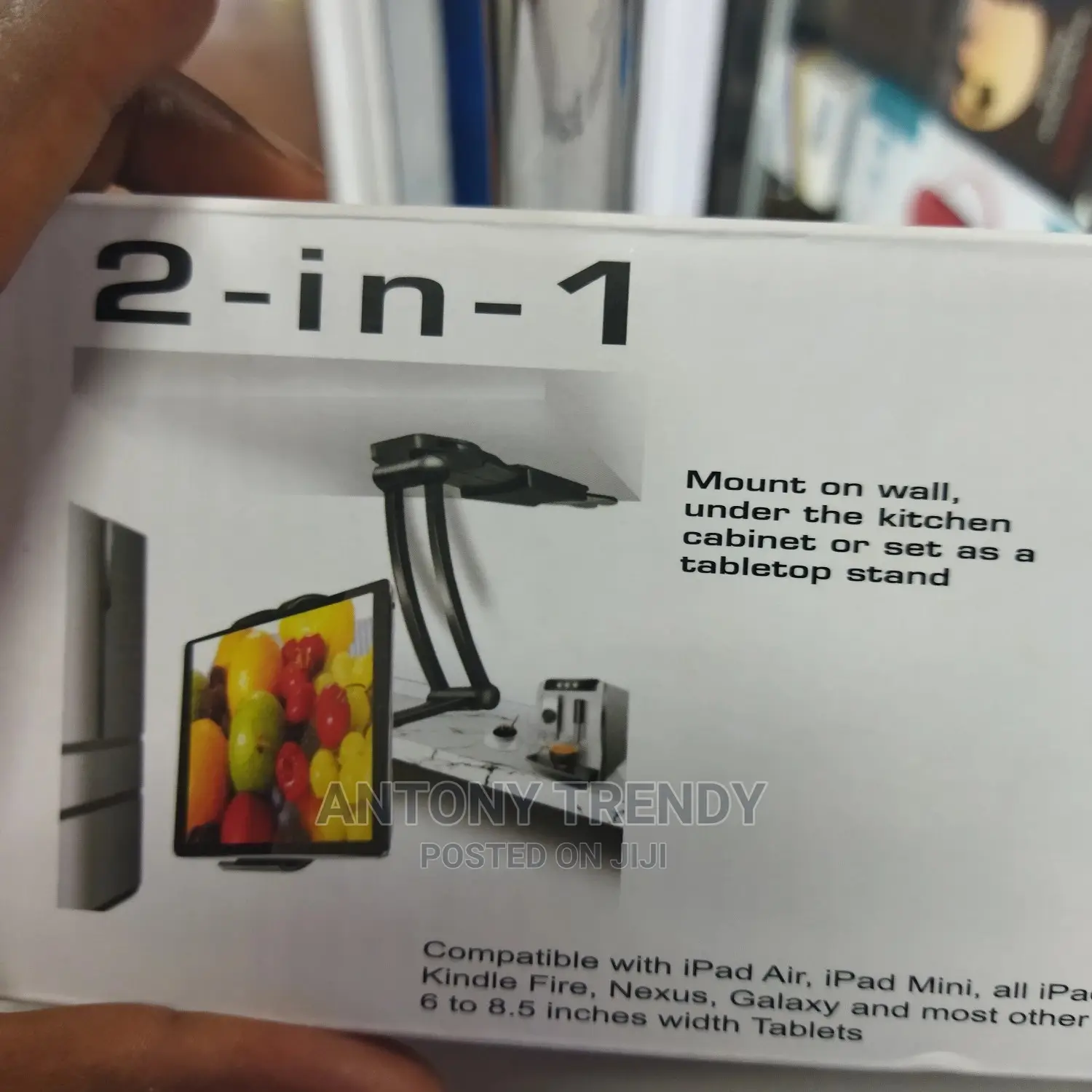 Kitchen Tablet Holder 2 in One for All Tablets and Phones