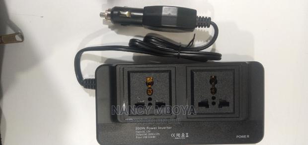 Car Inverter Dc to Ac.2ac Outlet 4 Usb Ports Charger Adapter