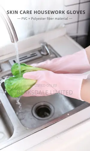 Domestic Silicone Rubber Gloves Latex Nitrile Kitchen Pink
