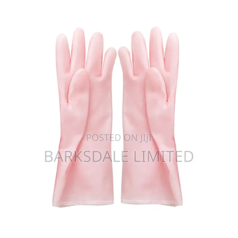 Domestic Silicone Rubber Gloves Latex Nitrile Kitchen Pink