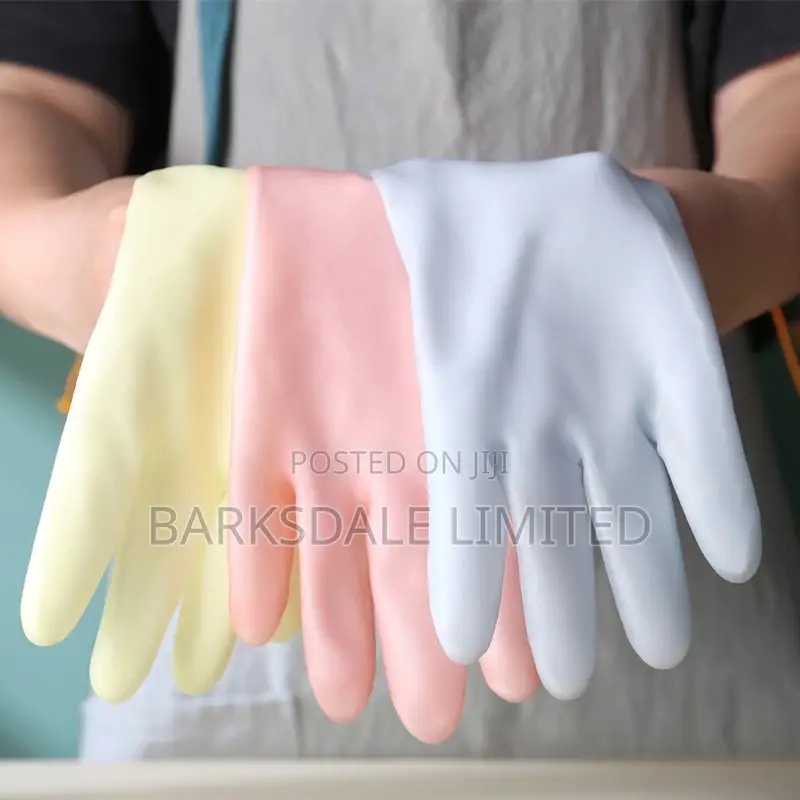 Domestic Silicone Rubber Gloves Latex Nitrile Kitchen Pink