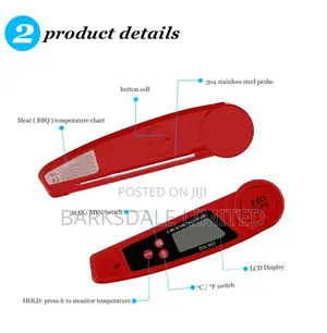 Instant Read Digital Meat Thermometer Waterproof Kitchen