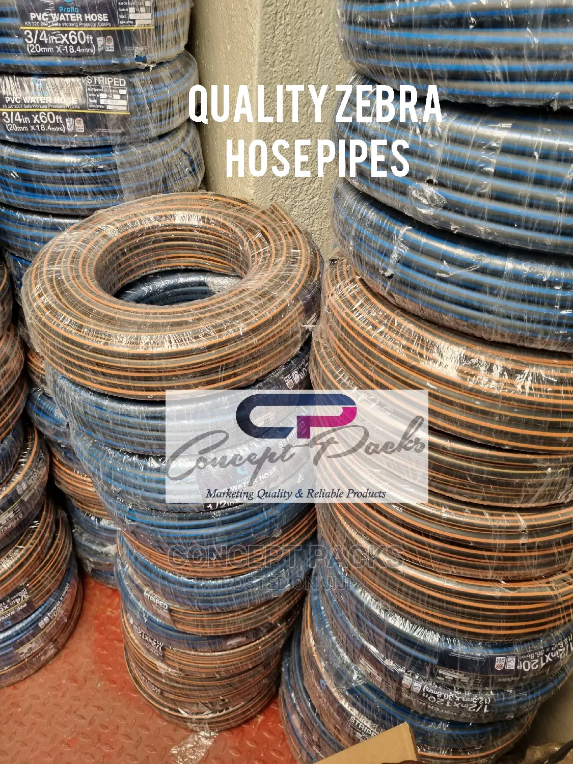 Pvc Water Pipes. Available In Different Sizes.