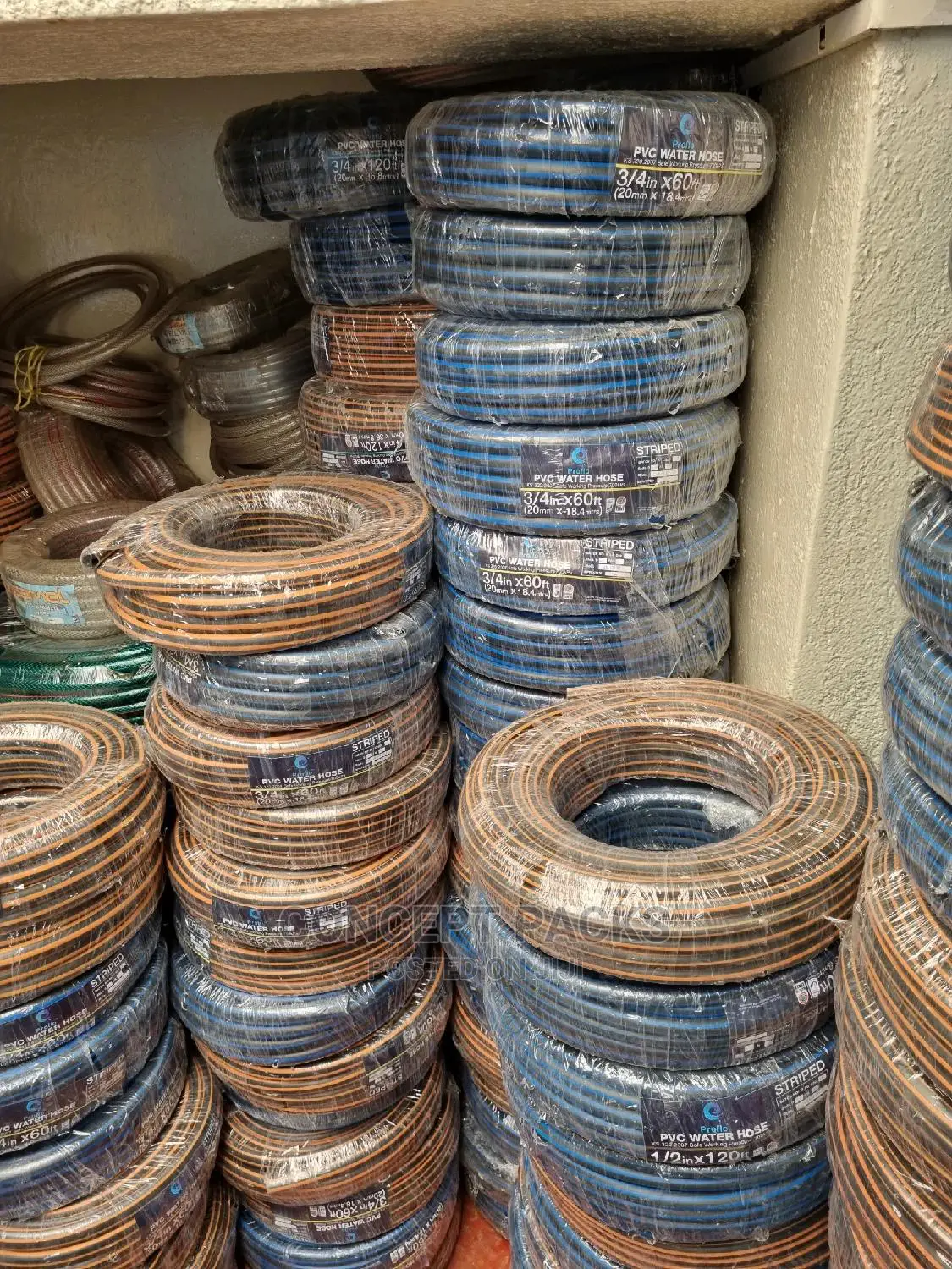 Pvc Water Pipes. Available In Different Sizes.