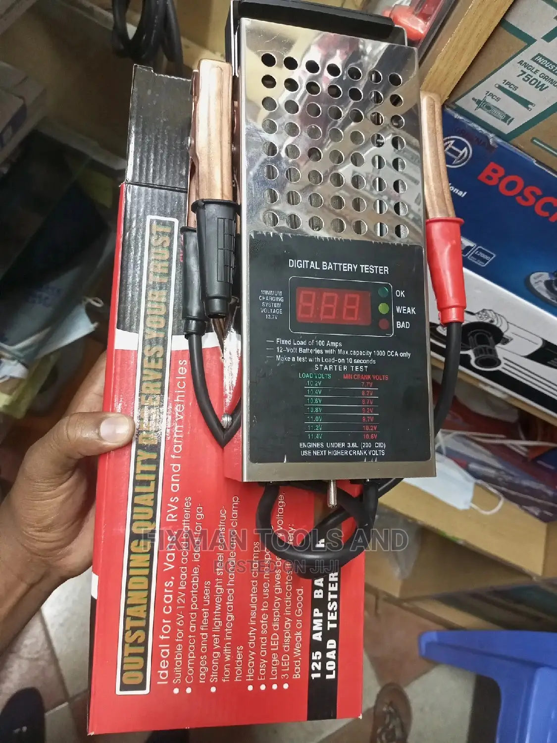 Improved Battery Tester, 12 Volts,