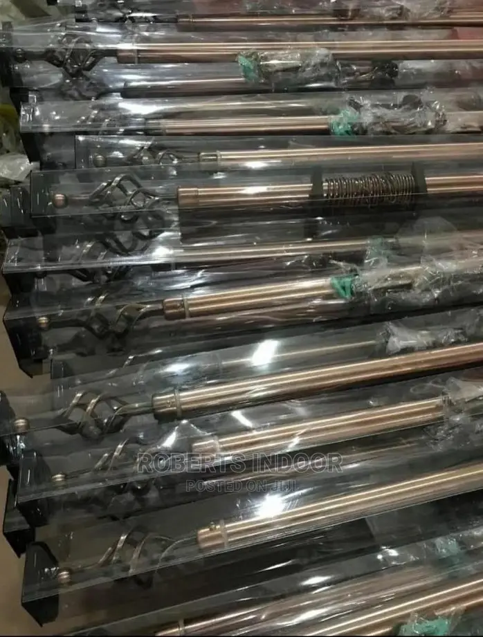 4m Double Curtain Rod
