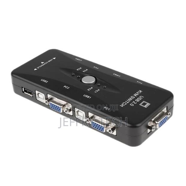 Generic 4 Port Hub USB 2.0 KVM VGA/SVGA Switch Box for PC Ke
