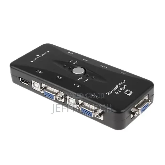 Generic 4 Port Hub USB 2.0 KVM VGA/SVGA Switch Box for PC Ke