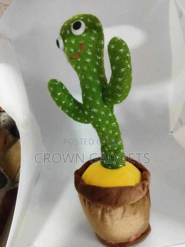 Dancing Cactus Toy With Charger Bluetooth - thumbnail 2