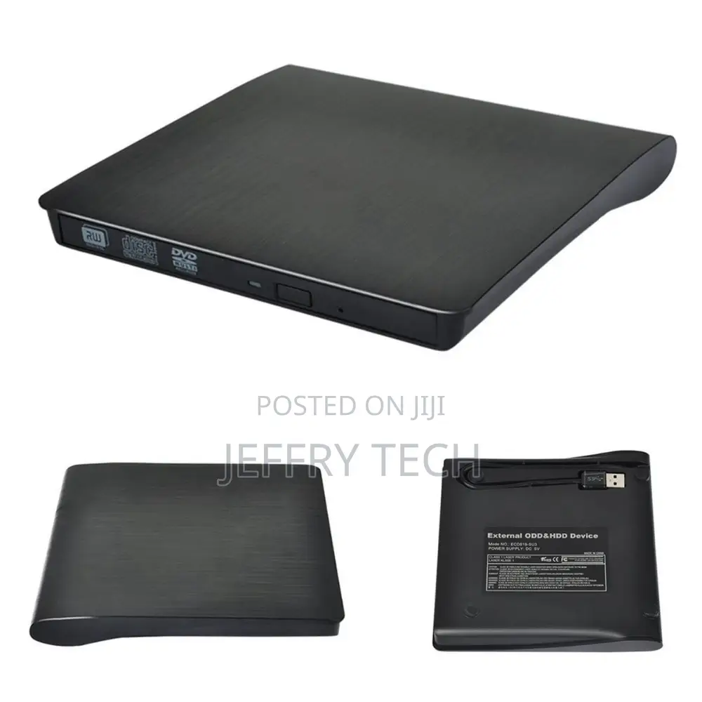 External DVD Drive Slim Hard Plastic USB 3.0 DVD Enclosure R