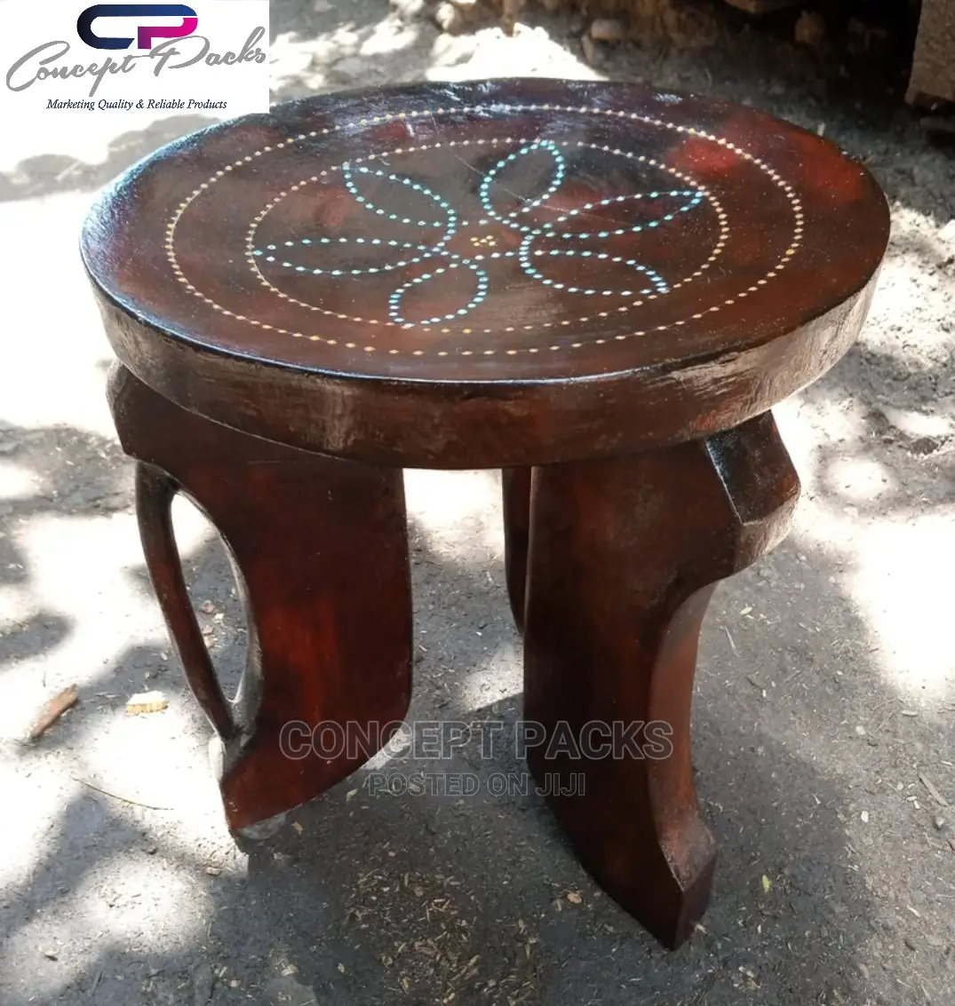 Kenyan Cultural Handcrafted Stool / Masaai Stool