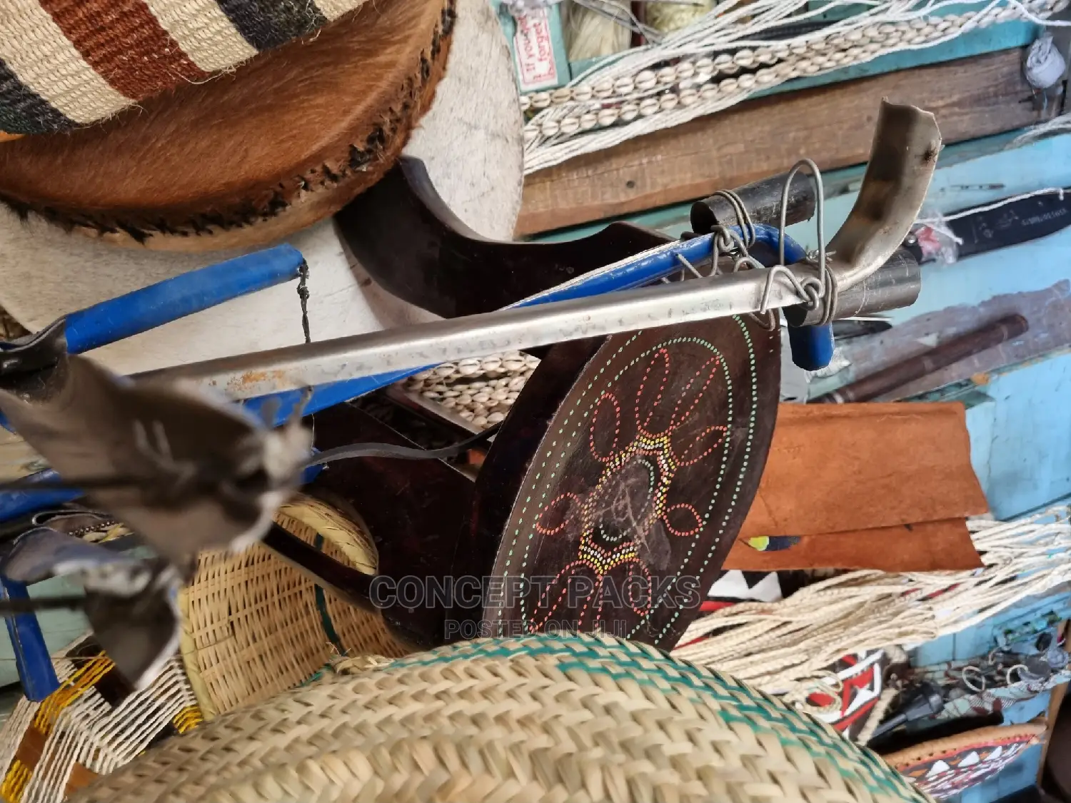 Kenyan Cultural Handcrafted Stool / Masaai Stool