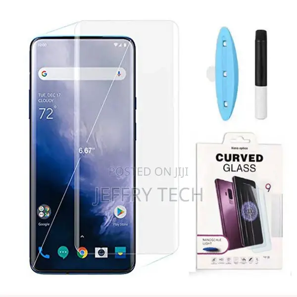 Full Glue Tempered Glass S8 S9 Plus Note8 Note9 UV Nano Liqu