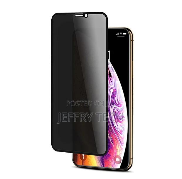 3D Anti Spy Peep Privacy Tempered Glass for iPhone XR Screen