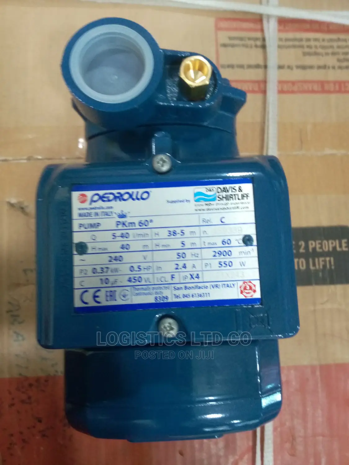 Davis and Shirtliff 0.5hp Booster Pump
