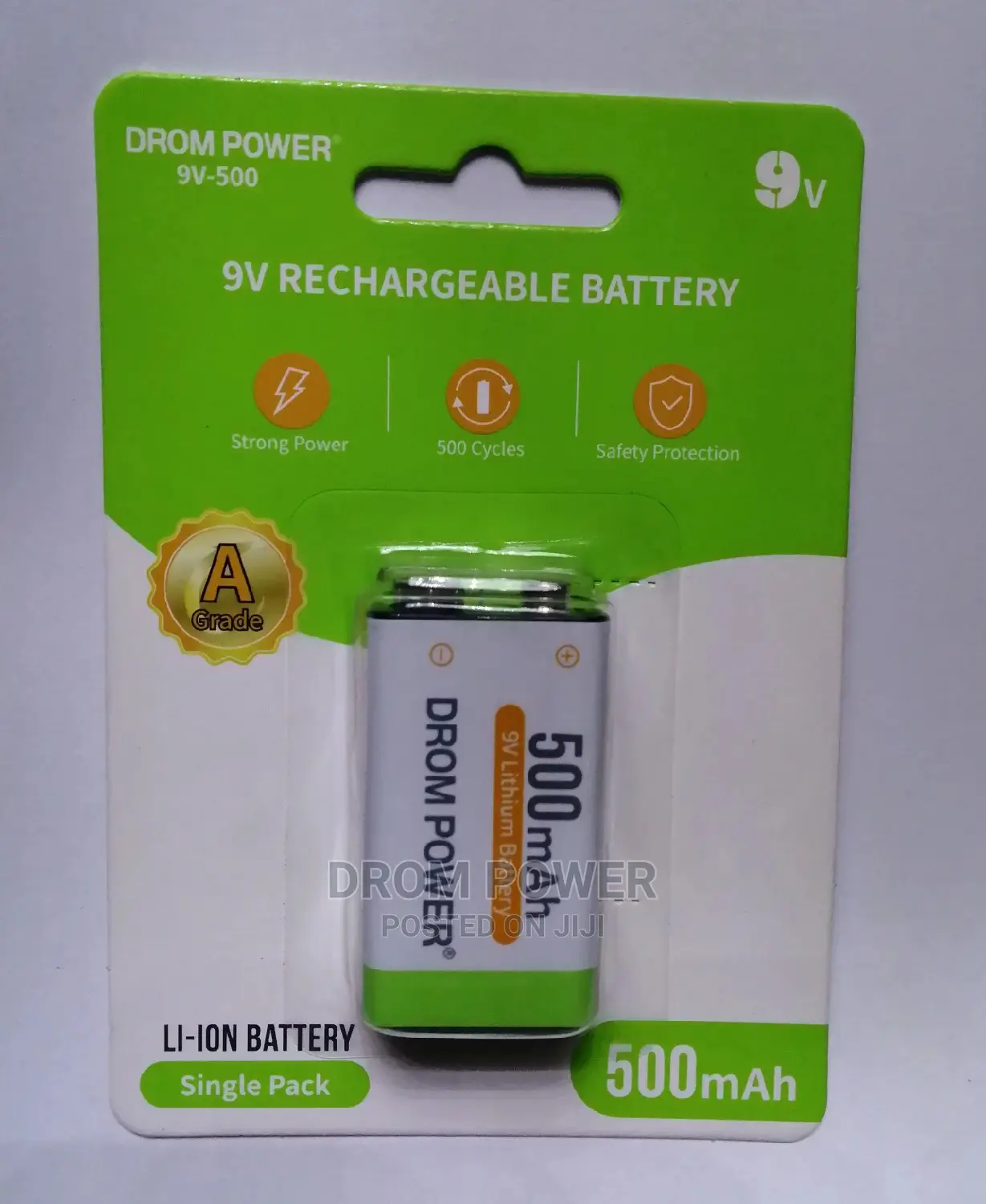 Drom Rechargable 9V Batteries