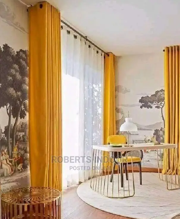 Mustard Yellow Curtain