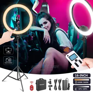 12-Inch Led Ring Light Support Manual Touch Control No Bag