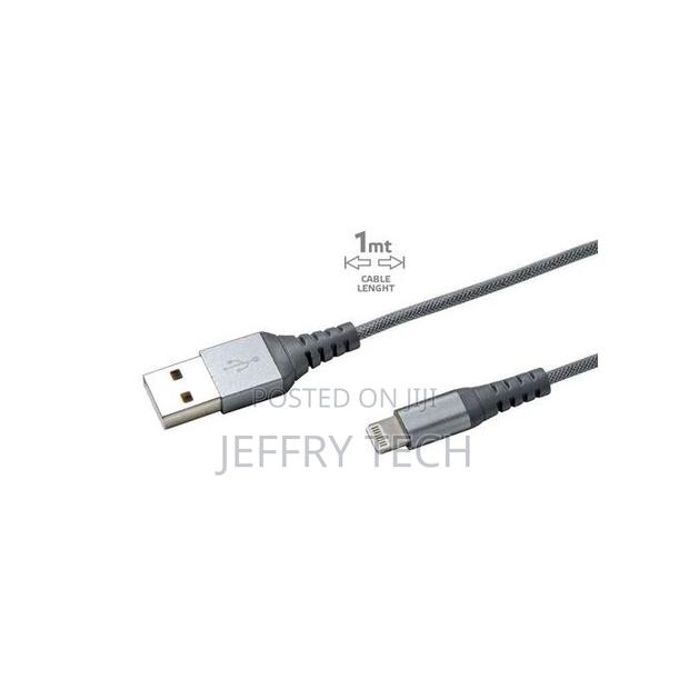 USB to Lightning Nylon Cable - Silver - main view
