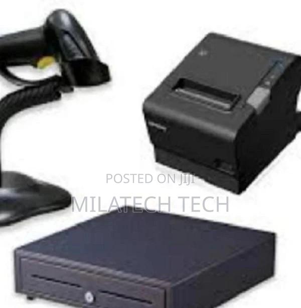 Thermal Receipt Printer Cash Drawer Bar Code Scanner - main view