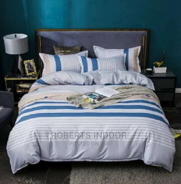 Stripped White Duvet Cover - main view