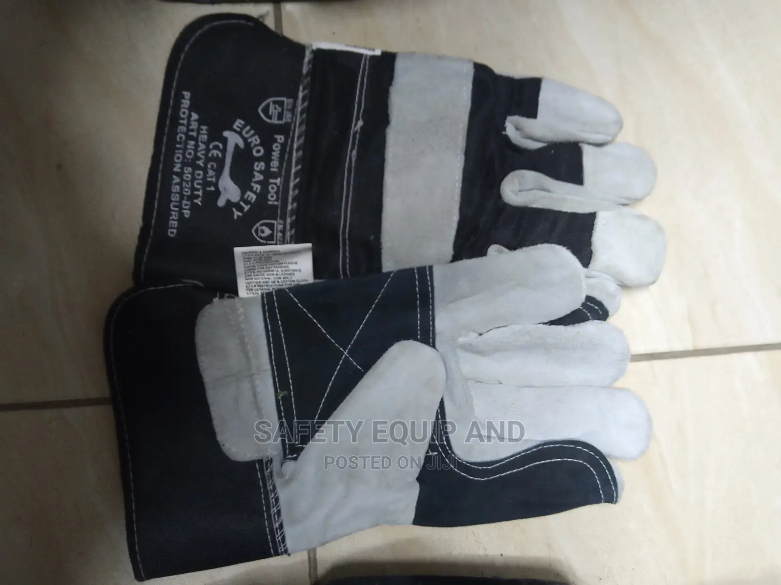 Eurosafety Quality Leather Double Stiched Gloves