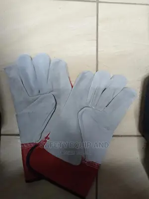 White and Red Gloves