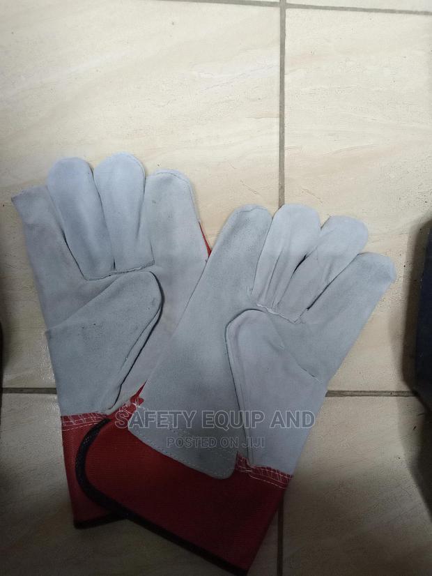 White and Red Gloves