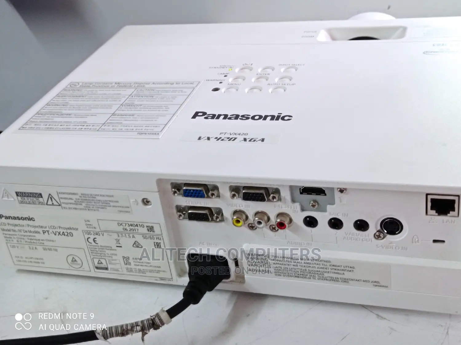 Panasonic Pt-Vx 420 Projectors