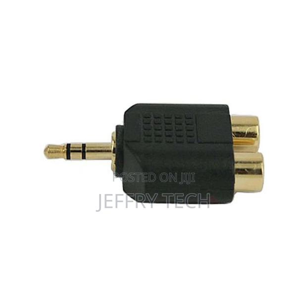 3.5mm Male to Dual Rca F Y Splitter Audio Converter