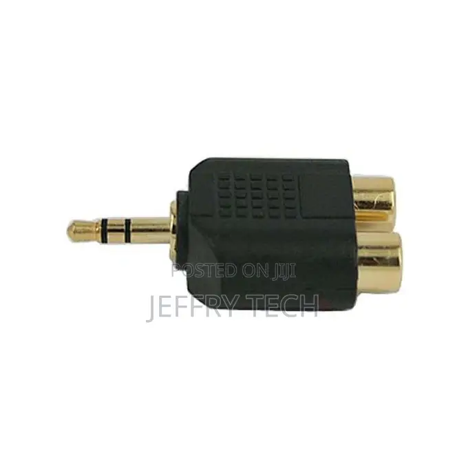 3.5mm Male to Dual Rca F Y Splitter Audio Converter