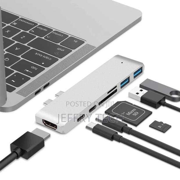 7 in 1 Type C Docking Hub to HDTV PD Data Charging USB Hub F - main view