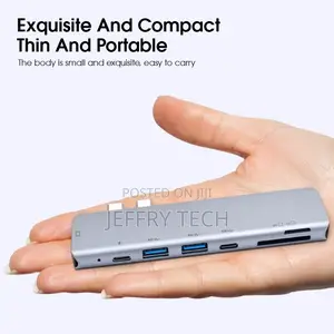 Macbook Pro USB Hub 7 in 1 USB Type C Hub 4K HDTV SD TF Card