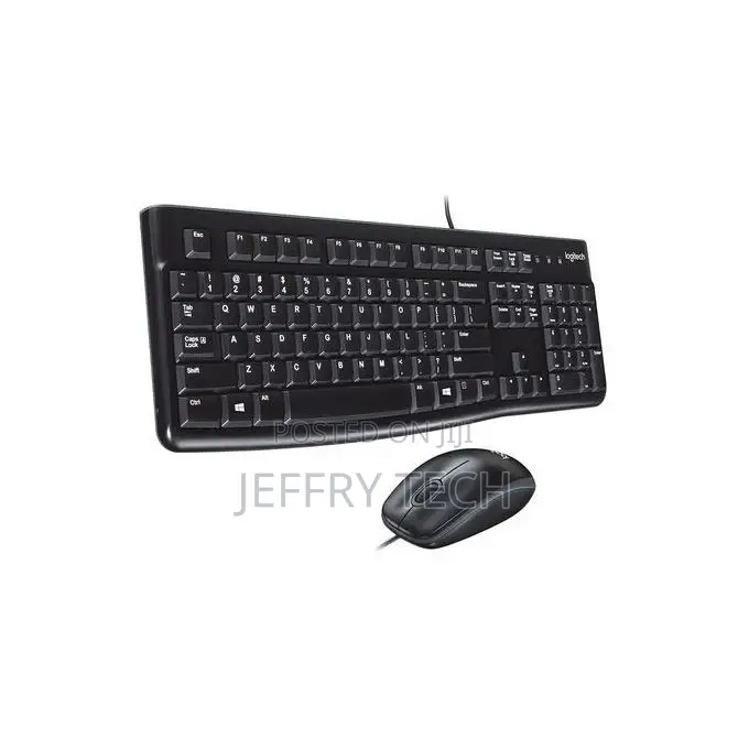 Logitech Mk120 Wired Desktop Mouse and Keyboard Combo