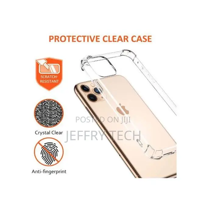 iPhone 11 Pro Max Crystal Clear Slim Soft TPU Cover With Rei