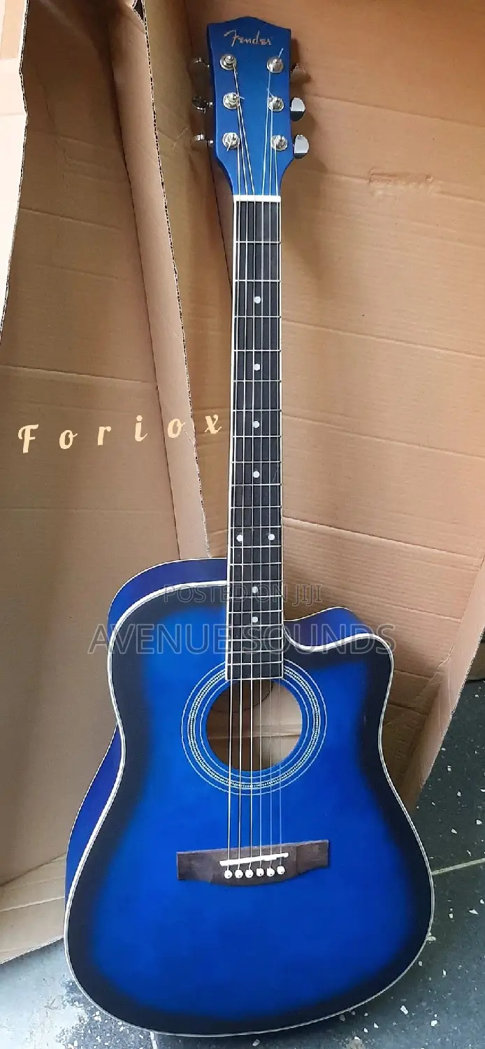 Fender Blue Semi Acoustic Guitar