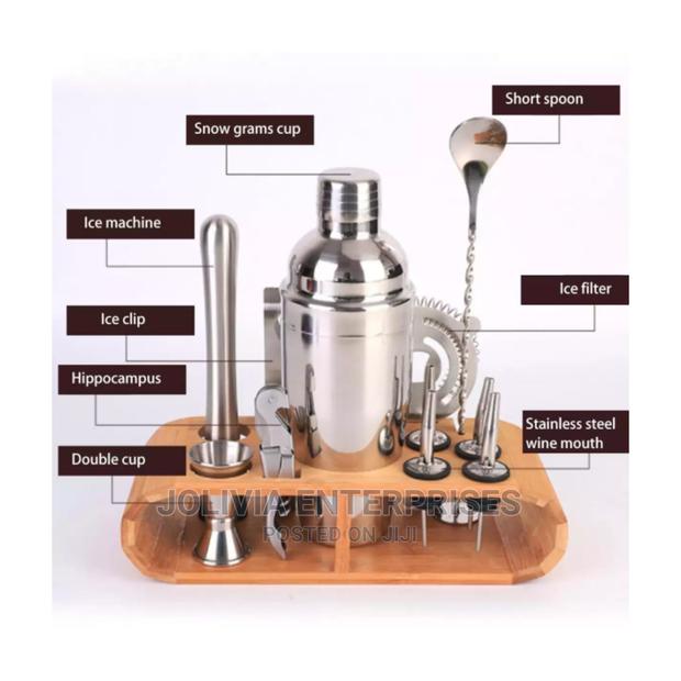 Cocktail Shaker Set With Stand
