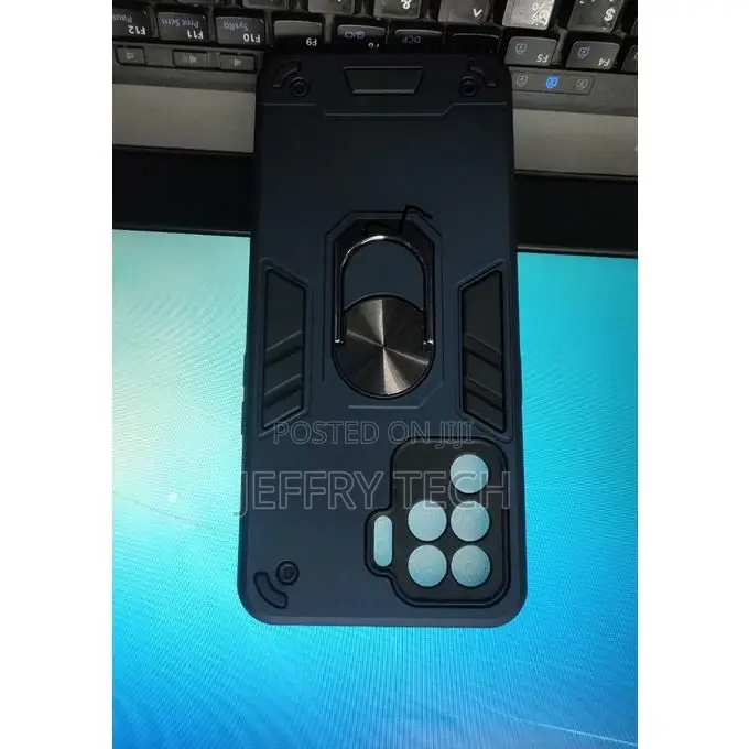 Cover Iron Man With Metal Ring for Oppo A94 - Blue