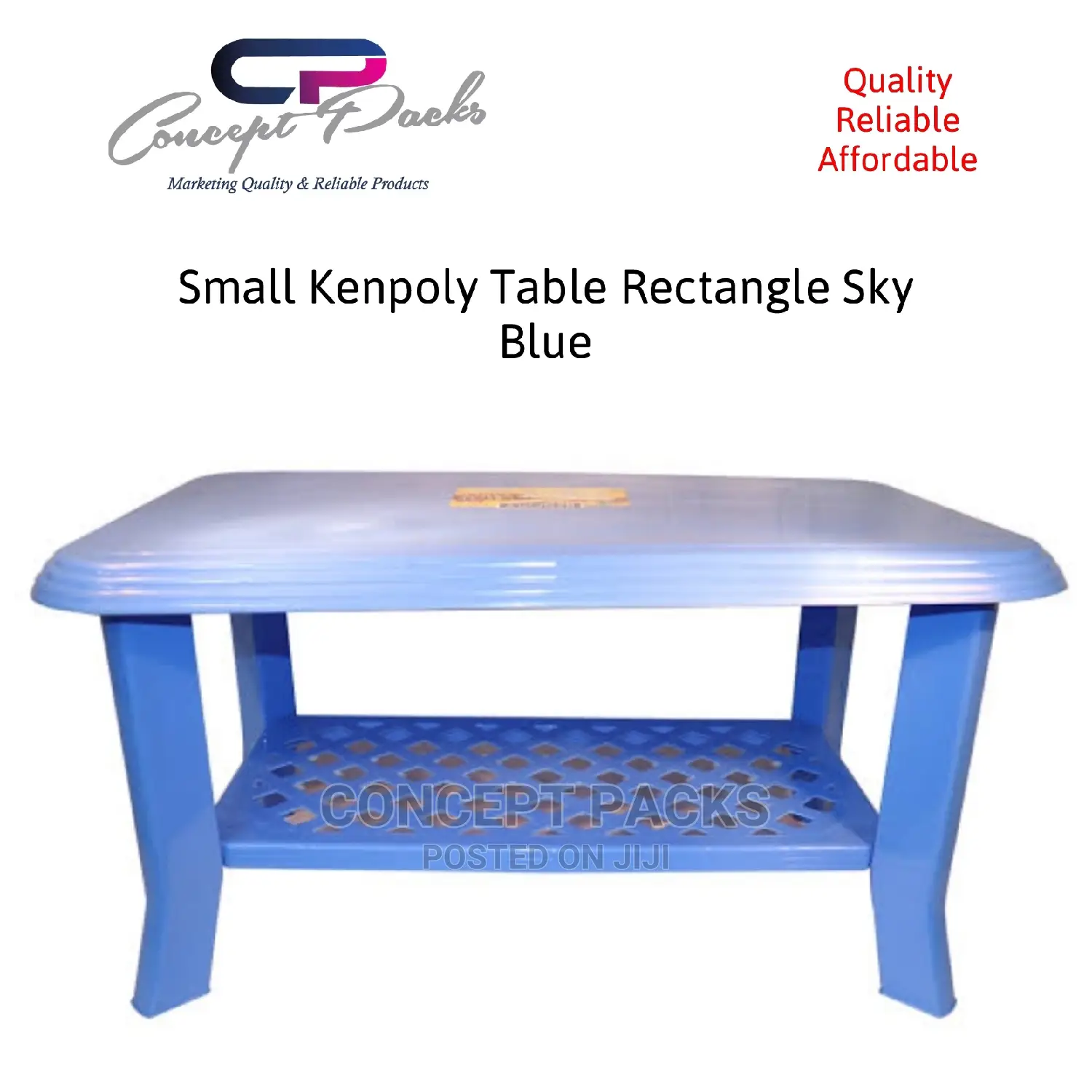 Kenpoly Table Rectangle Sky Blue