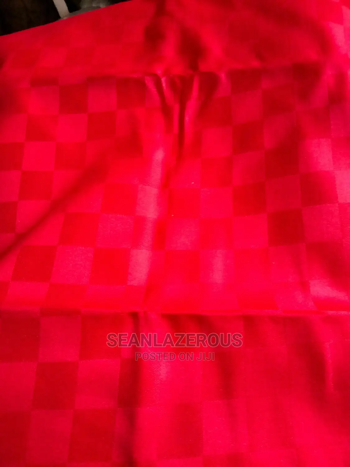 Red Damask Fabric
