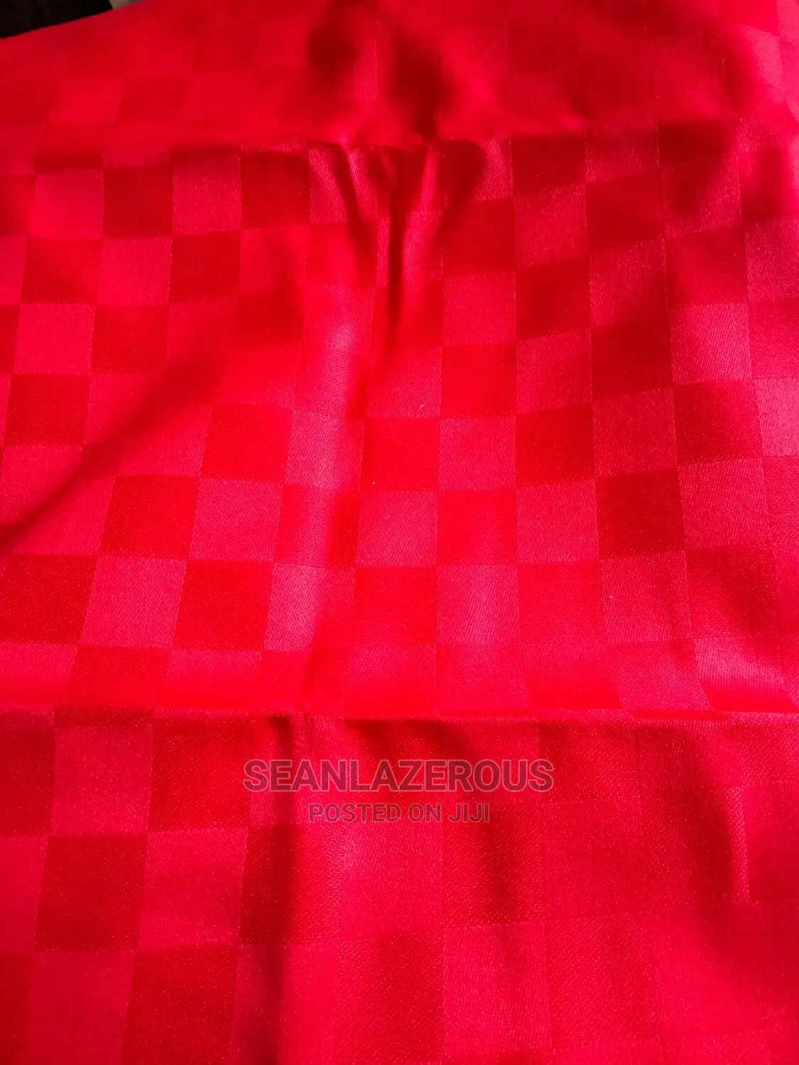 Red Damask Fabric