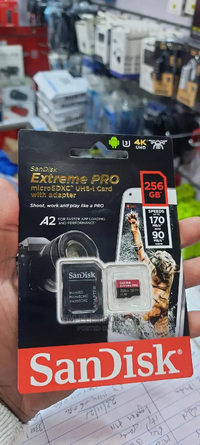 Sandisk Extreme Pro 256gb Memory Card.