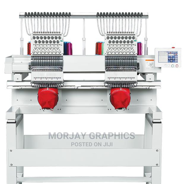 Fully Automatic 1200RPM Twin Head Device Embroidery - main view