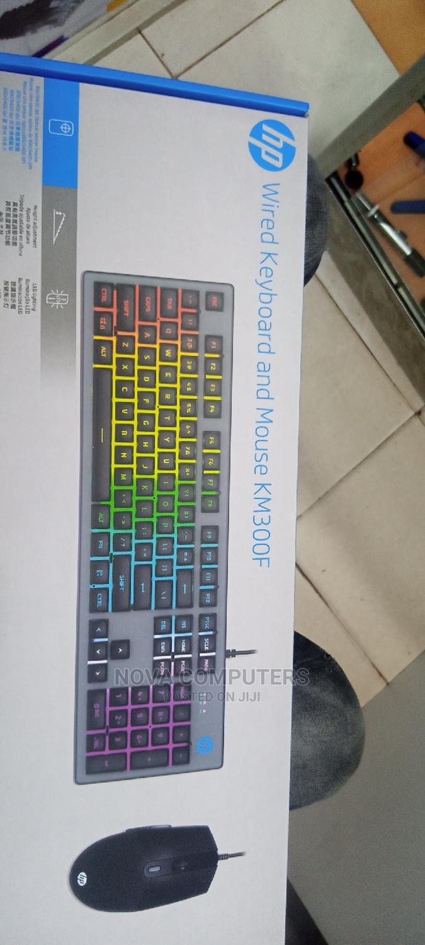 HP USB Gaming Keyboard and Mouse KM300F Colorful Backlit - main view